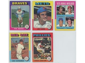 1975 Topps Baseball Stars Lot