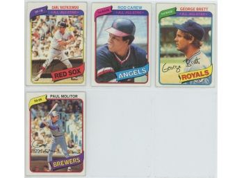 1980 Topps Baseball Stars Lot