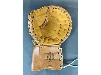 New Old Stock Spalding Leather Hockey Goalie Glove