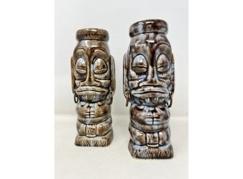 Pair Of Vintage Tiki Cups Glasses
