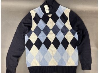 Brand New With Tags Mens Brooks Brothers Argyle Sweater Merino Wool Size Medium