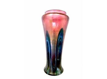 Stunning Large Art Glass Vase 10'