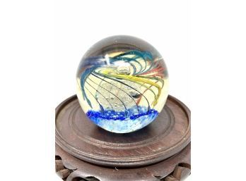 Vintage Glass Paperweight - Large