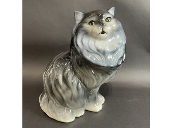 Large Vintage Ceramic Cat Vintage