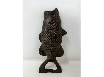 Cast Iron Large Mouth Bass Bottle Opener