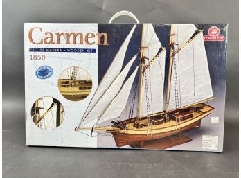 CONSTRUCTO 1/80 CARMEN 1850 COMPLETE WITH FITTINGS WOODEN MODEL KIT 80703 NIB