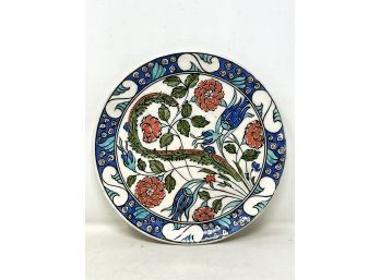 Hand Painted Turkish Pottery Plate