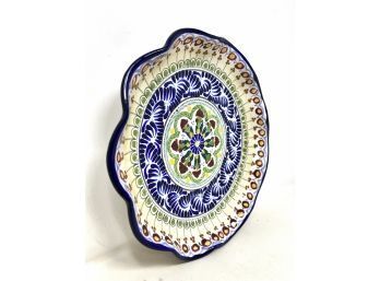 Vibrant Talavera Pottery Plate Wall Charger - Signed