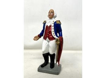 Painted Cast Iron George Washington Coin Bank