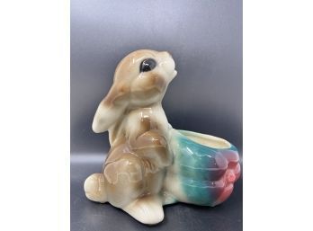 Vintage Ceramic Royal Copeland Rabbit Planter