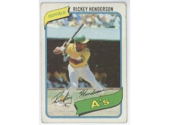 1980 Topps Rickey Henderson Rookie