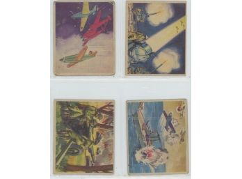 Lot Of (4) 1938 Goudey Action Gum Cards