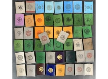 Lot Of (50) Early 1900s College Seal Tobacco Leather Premiums