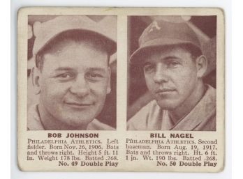 1941 Double Play Bob Johnson/ Bil Nagel