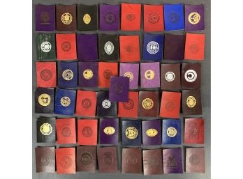 Lot Of (49) Early 1900s College Seal Tobacco Leather Premiums
