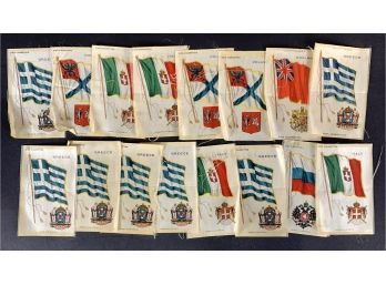 Lot Of Early 1900s Zira 3'x5' Flag Silk Tobacco Premiums