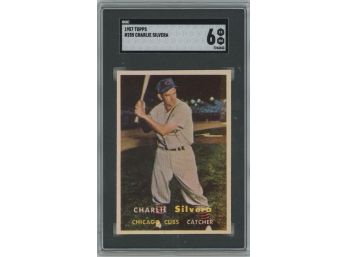 1957 Topps #255 Charlie Silvera SGC 6