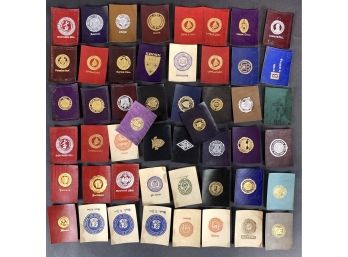 Lot Of (50) Early 1900s College Seal Tobacco Leather Premiums