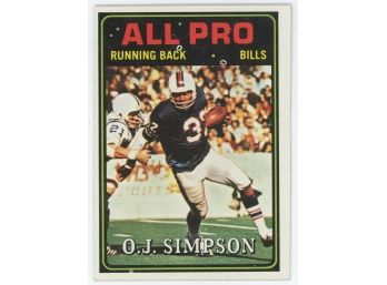 1974 Topps O.J. Simpson All Star