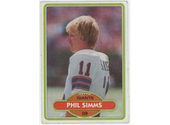 1980 Topps Phil Simms Rookie