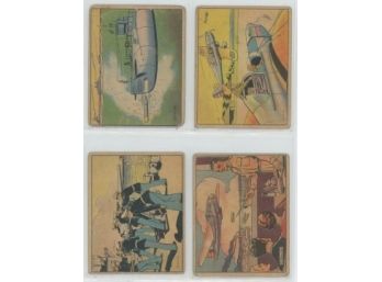 Lot Of (4) 1941 War Gum Cards