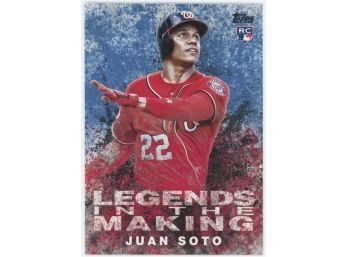 2018 Topps Legends In The Making Juan Soto Rookie Insert