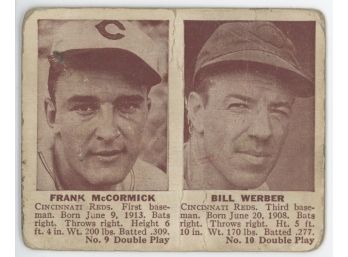 1941 Double Play Frank McCormick/ Bill Werber