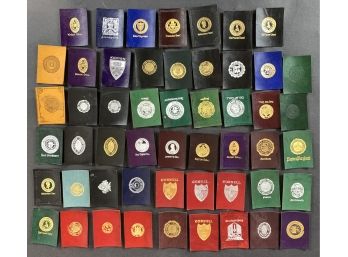 Lot Of (52) Early 1900s College Seal Tobacco Leather Premiums