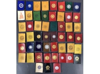 Lot Of (51) Early 1900s College Seal Tobacco Leather Premiums