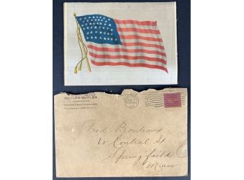 1912 Egyptian Straights USA American Flags Premium W/ Original Mailer!