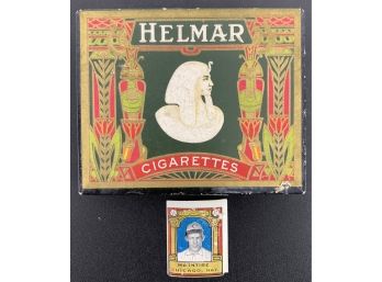 1911 Helman Tobacco Box W/ Original McIntire Stamp