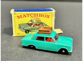 Vintage Turquoise Matchbox Fiat 1500 With Box #56