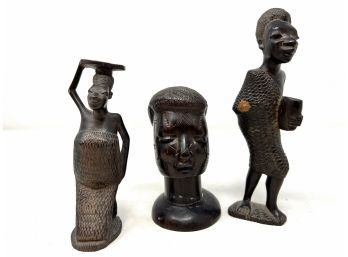 Collection Of Carved African Art Figures