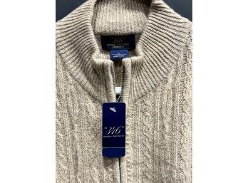 Brooks Brothers Full Zip - New With Tags - Camel Hair - Mens Large