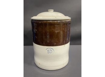 Large 10 Gallon Crock With Lid