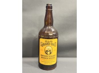 RARE - Huge Old Amber OLD GRAND-DAD Store Display Bottle