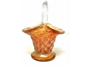 Carnival Glass Marigold Basket