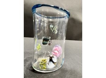 Handblown Art Glass Juice Cup