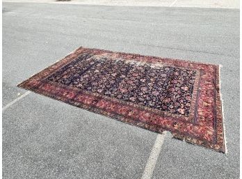 Antique Oriental Rug Approx. 8ft By 14ft