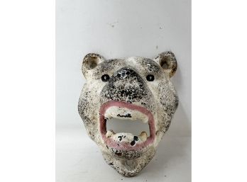 Cast Iron Wall Mounted Bear Face Bottle Opener