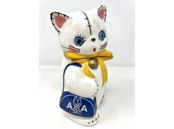 Vintage American Airlines Advertising Cat Coin Bank RARE