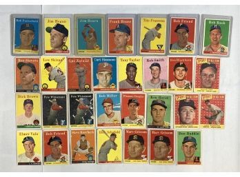 Huge Lot Of 1958 Topps Baseball Cards