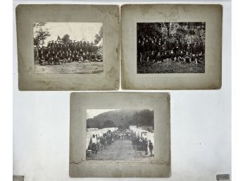 Collection Of 3 Spanish American War Photographs Camps Soldiers And More