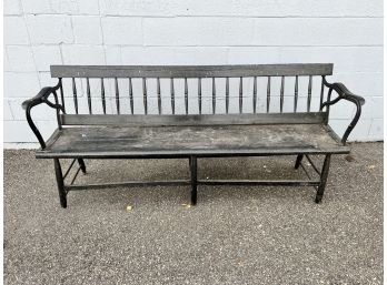 Industrial Victorian Reversible Train Station Bench