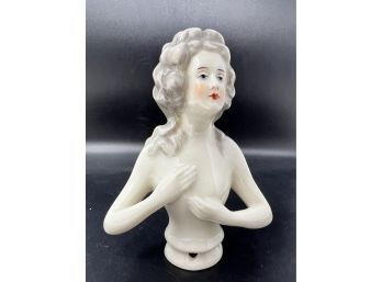 Antique Porcelain Half Doll