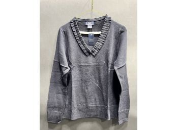 BRAND NEW - Brooks Brothers Navy Sweater - Womens Merino Wool - Medium