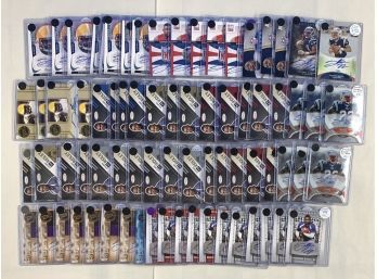 HUGE Lot Of 75 Signed Auto Football Cards Steven Ridley Patriots