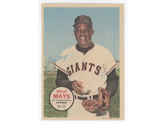1967 Topps Posters Willie Mays