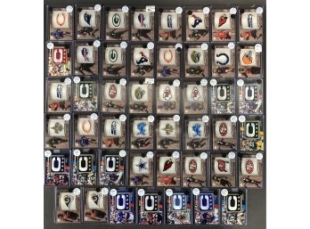 Lot Of (47) Football Manufactured Patch Cards