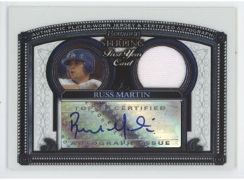 2005 Bowman Sterling Russ Marin Rookie Relic Auto